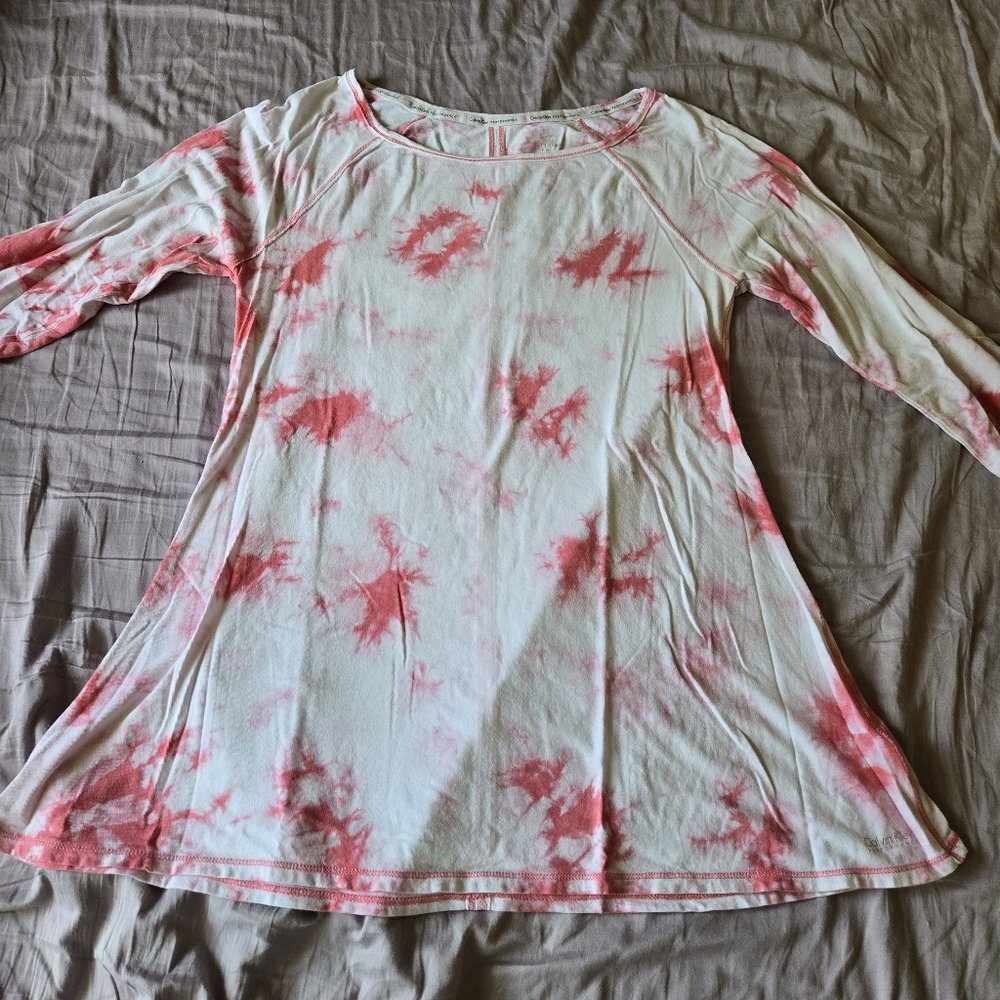 Calvin Klein Tie Dye Top Or Mini Dress